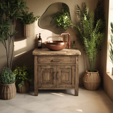 Terranova Natural Wood Bathroom Vanity