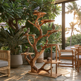 Thalewood Handcrafted Tree Branch Parrot Stand SPA325782 - Timberustic Tree Branch Parrot Stand