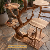 Thalewood Handcrafted Tree Branch Parrot Stand SPA325782 - Timberustic Tree Branch Parrot Stand