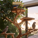 Thalewood Handcrafted Tree Branch Parrot Stand SPA325782 - Timberustic Tree Branch Parrot Stand