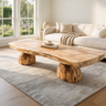 Thalewood Live Edge Solid Wood Coffee Table Natural Oak - Timberustic Coffee Table