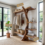 Thalewyn Handcrafted Solid Wood Entryway Organizer - Timberustic Entryway Organizer