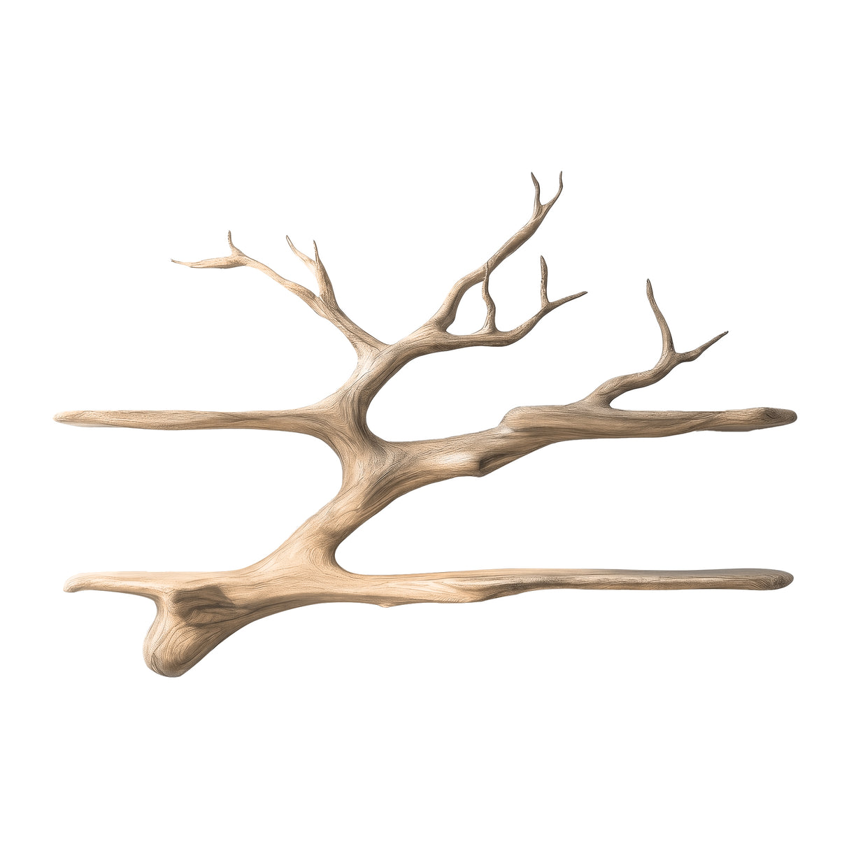 Thalmyr Handcrafted Solid Wood Floating Tree Bookshelf