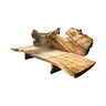 Thalnor Organic Live Edge Wood Sofa Natural Oak - Timberustic Sofa