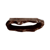 Thalor Live Edge Solid Wood Floating Bathroom Vanity with Open Storage Dark Walnut - Timberustic Floating Bathroom Vanity with Open Storage