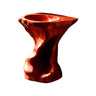 Thalor Sculpted Solid Wood Pedestal Sink Mahogany - Timberustic Pedestal Sink