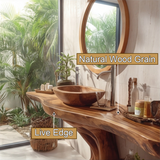 Thaloré Handcrafted Solid Wood Bathroom Vanity with Shelves - Timberustic Freestanding Bathroom Vanity with Shelves