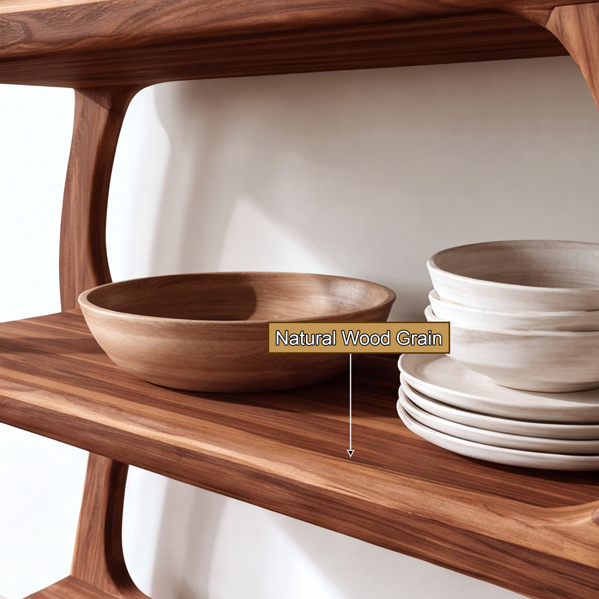Thaloren Handcrafted Solid Wood Bookshelf SPA929423 - Timberustic Bookshelf