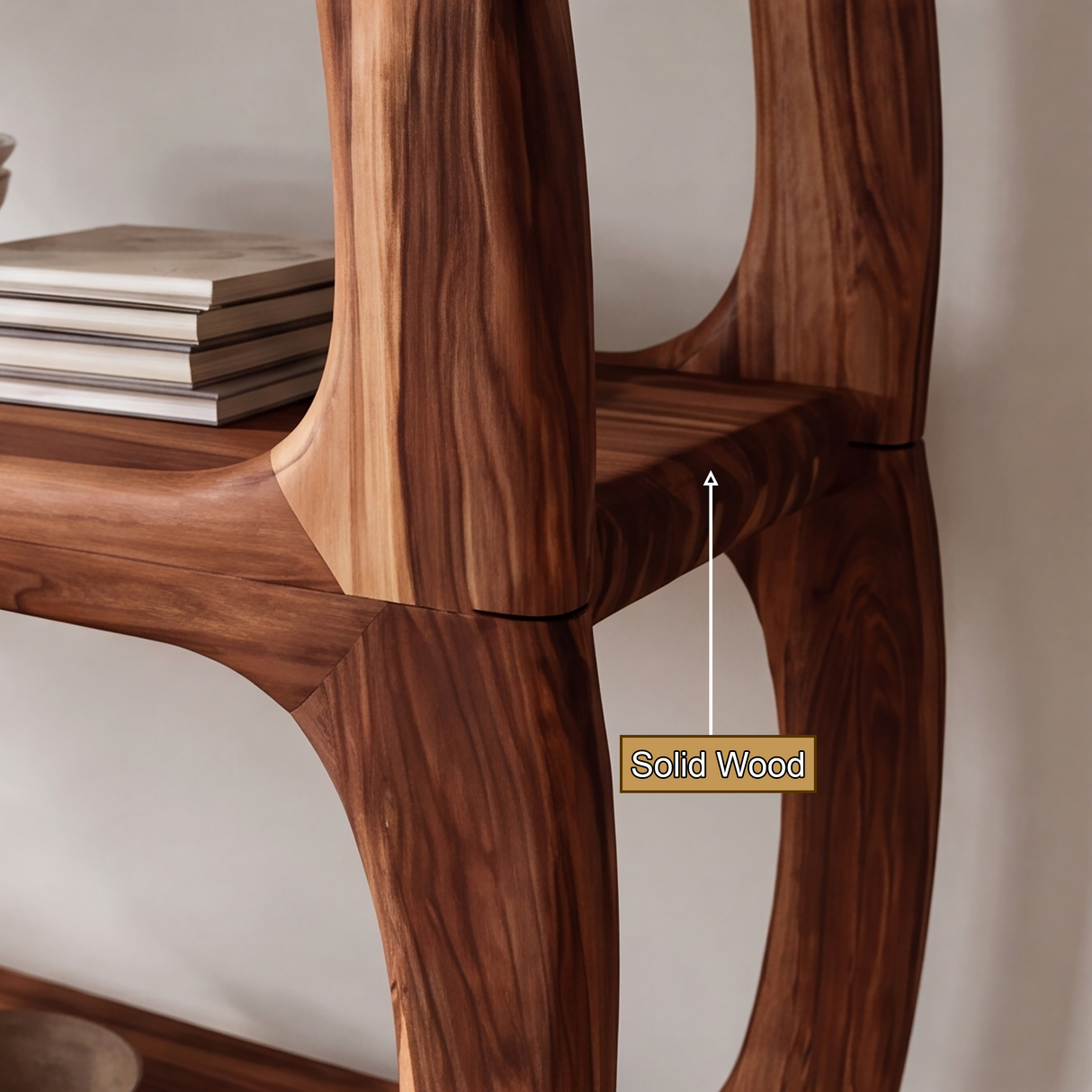 Thaloren Handcrafted Solid Wood Bookshelf SPA929423 - Timberustic Bookshelf