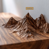 Thaloren Handcrafted Solid Wood Mountain Floating Shelf - Timberustic Floating Shelf