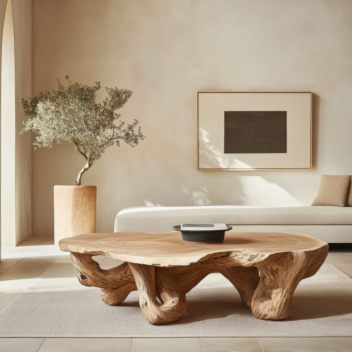 Thaloren Live Edge Solid Wood Coffee Table SPA376450 - Timberustic Coffee Table