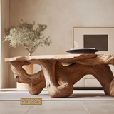Thaloren Live Edge Solid Wood Coffee Table SPA376450 - Timberustic Coffee Table