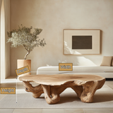 Thaloren Live Edge Solid Wood Coffee Table SPA376450 - Timberustic Coffee Table