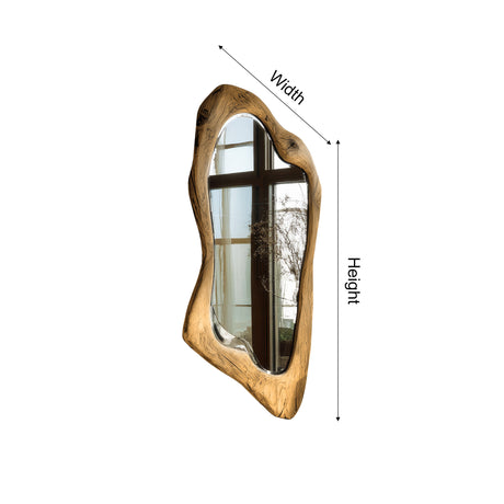 Thaloren Live Edge Solid Wood Mirror - Timberustic Mirror
