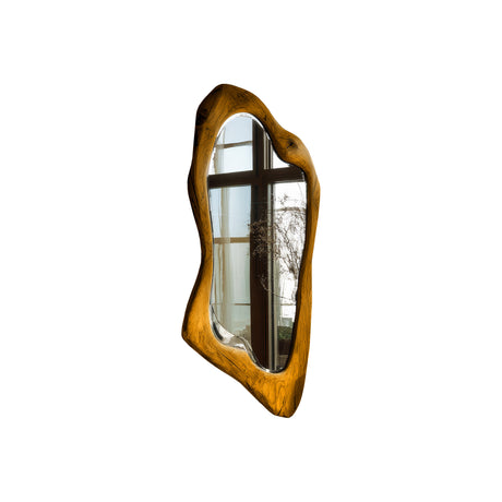 Thaloren Live Edge Solid Wood Mirror Teak - Timberustic Mirror