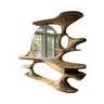 Thaloria Sculpted Solid Wood Cosmetic Table Natural Oak - Timberustic Cosmetic Table