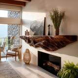 Thalorien Handcrafted Fireplace Mantel Shelf SPA359725