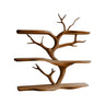 Thalorien Handcrafted Solid Wood Floating Tree Bookshelf