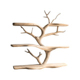 Thalorien Handcrafted Solid Wood Floating Tree Bookshelf