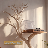 Thalorien Handcrafted Solid Wood Tree Record Player Stand SPA924575