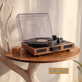 Thalorien Handcrafted Solid Wood Tree Record Player Stand SPA924575