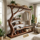 Thalorim Solid Wood Entryway Organizer