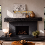 Thalorin Handcrafted Live Edge Solid Wood Fireplace Mantel Shelf SPA023514 - Timberustic Fireplace Mantel Shelf