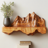 Thalorin Handcrafted Mountain Floating Shelf - Timberustic Floating Shelf