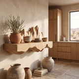 Thalorin Handcrafted Mountain Floating Shelf - Timberustic Floating Shelf