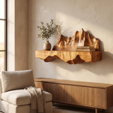 Thalorin Handcrafted Mountain Floating Shelf - Timberustic Floating Shelf