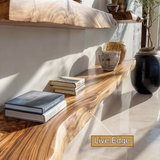 Thalorin Live Edge Solid Wood Floating Shelf SPA129458 - Timberustic Floating Shelf