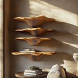 Thalorin Live Edge Solid Wood Mushroom Floating Shelf SPA294743 - Timberustic Floating Shelf