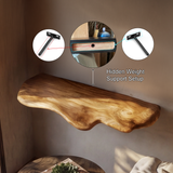Thalorin Live Edge Solid Wood Mushroom Floating Shelf SPA294743 - Timberustic Floating Shelf