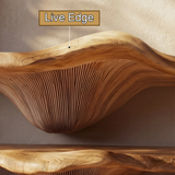 Thalorin Live Edge Solid Wood Mushroom Floating Shelf SPA294743 - Timberustic Floating Shelf