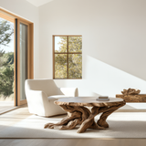Thalorin Sculpted Solid Wood Coffee Table SPA982358 - Timberustic Coffee Table