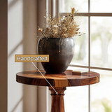 Thalorin Solid Wood Pedestal Stand - Timberustic Pedestal Stand
