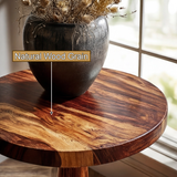Thalorin Solid Wood Pedestal Stand - Timberustic Pedestal Stand