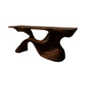 Thaloris Sculpted Solid Wood Console Table Dark Walnut - Timberustic Console Table