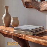 Thaloris Sculpted Solid Wood Console Table