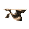 Thaloris Sculpted Solid Wood Console Table Natural Oak - Timberustic Console Table
