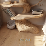 Thalorix Sculpted Solid Wood Tree Bookshelf - Timberustic Tree Bookshelf