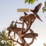 Thalorwyn Handcrafted Tree Branch Parrot Stand SPA321651 - Timberustic Tree Branch Parrot Stand