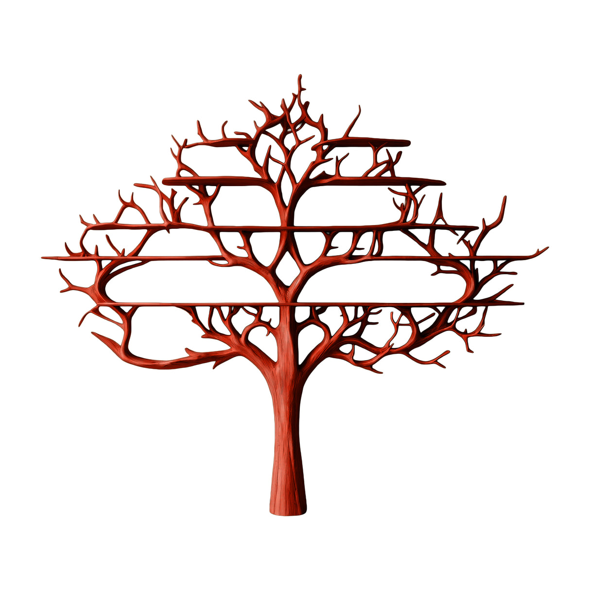 Thaloryx Sculpted Solid Wood Tree Bookshelf - Timberustic Tree Bookshelf