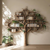 Thaloryx Sculpted Solid Wood Tree Bookshelf - Timberustic Tree Bookshelf