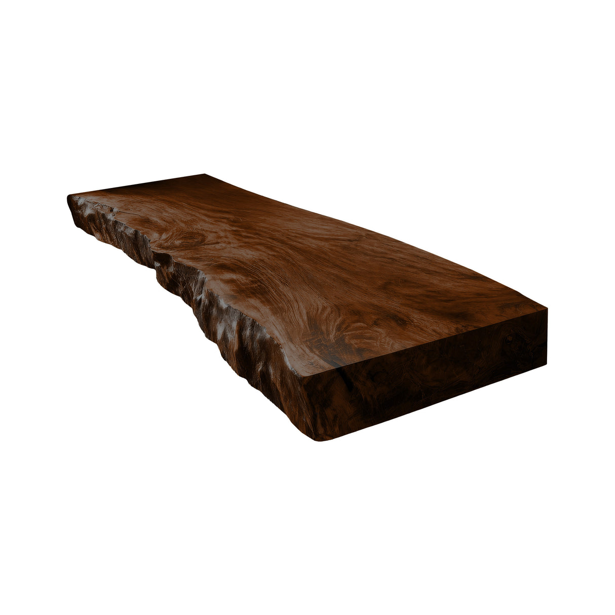 Thalric Live Edge Solid Wood Floating Bathroom Vanity Dark Walnut - Timberustic Floating Bathroom Vanity