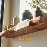 Thalric Live Edge Solid Wood Floating Shelf SPA203698 - Timberustic Floating Shelf