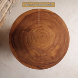Thalviro Sculpted Solid Wood Pedestal Stand - Timberustic Pedestal Stand