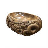 Thalvorn Octopus Form Handcarved Solid Wood Vessel Sink Natural Oak - Timberustic Vessel Sinks