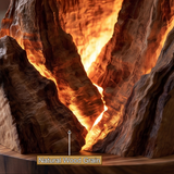 Thalvorn Sculpted Solid Wood Mountain Table Lamp