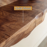 Thalvyr Sculpted Solid Wood Mountain Floating Shelf - Timberustic Floating Shelf